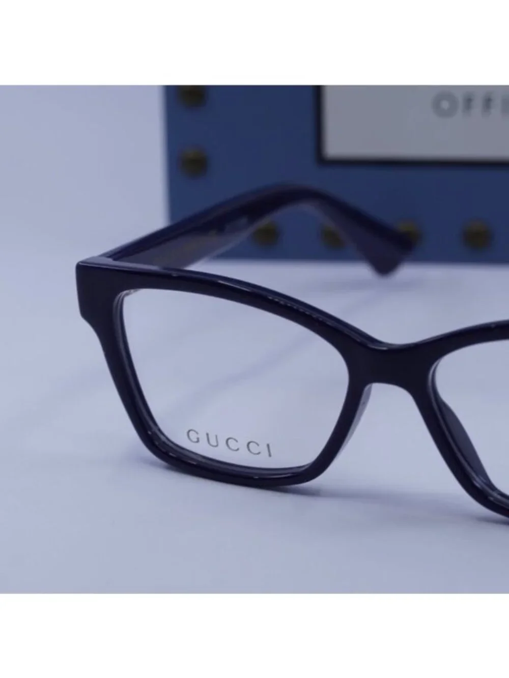 Gucci GG0634O 009 Cat Eye Eyeglasses 50mm – Blue